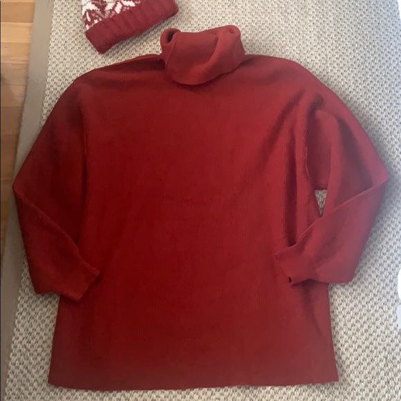 SOLD^FP Softly Structured Knit Tunic Sweater Dress - Picture 9 of 15